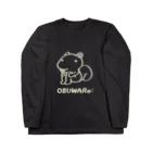 OSUWARe:の白いリスくん ロングスリーブTシャツ