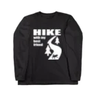 too muchの人間用のHIKE白 ロングスリーブTシャツ