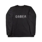 オカド商店のGAMER(白ロゴ) ロングスリーブTシャツ