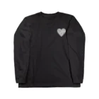 yyy_yoheiのHeart black ロングスリーブTシャツ