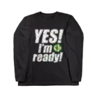 【仮想通貨】ADKグッズ専門店 のYes! I'm ready!(キラキラバージョン) ロングスリーブTシャツ