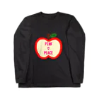 PINK♡PEACEの半分りんご🍎 ロングスリーブTシャツ