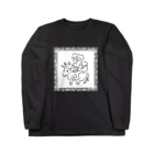 yopiのユニコーン(額入り) Long Sleeve T-Shirt