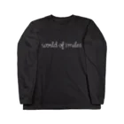 WorldofsmilesのWorld of smiles 白文字ロングスリーブTシャツ Long Sleeve T-Shirt