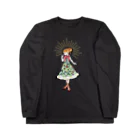 Drecome_DesignのXmas girl ロングスリーブTシャツ