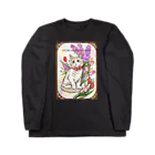 Ａｔｅｌｉｅｒ　Ｈｅｕｒｅｕｘの春の花々と猫　Fiori di Primavera Ⅲ Long Sleeve T-Shirt