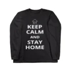 borderLinerのKeep Calm and Stay Home ロングスリーブTシャツ