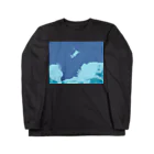 アメリカンベース の海底の神秘　絵画 ロングスリーブTシャツ