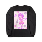 NukoNukoの病みカワイイ少女 ロングスリーブTシャツ