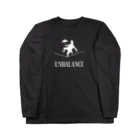 龍之介公式ショッピングサイト（SUZURI）のアンバランス（ホワイトロゴ）シリーズ Long Sleeve T-Shirt