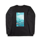 ya-pyの大理石 ターコイズ Long Sleeve T-Shirt