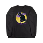 くろねこ倶楽部の【8色】月夜のブラックデビル Long Sleeve T-Shirt