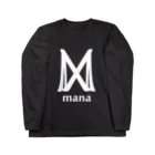 manaのmana ロングスリーブTシャツ 黒 Long Sleeve T-Shirt