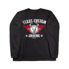 TEXAS CUSTOM GUNSMITHINGのTEXAS CUSTOM GUNSMITHING BULL SKULL ロングスリーブTシャツ