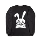 前田創作工房のHEAVY METAL BUNNY（ホワイトプリント） ロングスリーブTシャツ