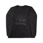 菊花ゆいの線画　ギター弾き Long Sleeve T-Shirt