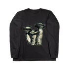 [ DDitBBD. ]の【両面印刷】 Pleurotus eryngii×ﾊﾟﾌﾟﾘｶ． ロングスリーブTシャツ