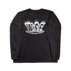 W.S.E.のWSEオリジナルロゴ　白プリント ロングスリーブTシャツ