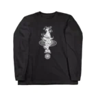 W.S.E.のW.S.E.オリジナル　彫師デザイン　白プリント Long Sleeve T-Shirt