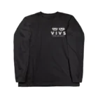 VIVS shopのVIVS-T-shirt (ロゴ白) ロングスリーブTシャツ