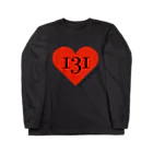 131の131ハート赤ロゴ Long Sleeve T-Shirt