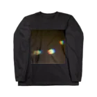 でおきしりぼ子の実験室の光の足跡-正方形 ロングスリーブTシャツ