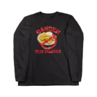 メシテロタイプ（飯テロTシャツブランド）の禁・ギザギザフライドポテト Long Sleeve T-Shirt