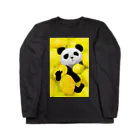 Washiemon and Ai-chan's ShopのPANDA No.3 ロングスリーブTシャツ