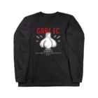 イラスト MONYAAT のにんにく　GARLIC*C ロングスリーブTシャツ