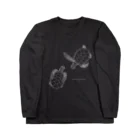 シマノカタチのおやすみウミガメ〈ホワイト〉 Long Sleeve T-Shirt