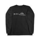 ミミコンブのUFO(再)白 ロングスリーブTシャツ