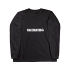 SCC DESIGN WORKSのVACCINATED2 wht(ワクチン接種済) Long Sleeve T-Shirt