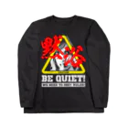 SAUNA JUNKIES | サウナジャンキーズのBE QUIET!(BLACK) ロングスリーブTシャツ