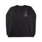 おにゅんの森ストアのおにゃぶひ・おすわり（モノクロ） Long Sleeve T-Shirt