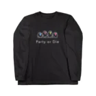 クロウタアートワーク@沖縄のparty parrot  Long Sleeve T-Shirt