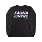 SAUNA JUNKIES | サウナジャンキーズのメルティー・ロゴ（トランスカラー/黒） Long Sleeve T-Shirt