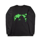 Honda-keのまちがいさがし世界地図　Honda-ke ロングスリーブTシャツ