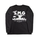 SAUNA JUNKIES | サウナジャンキーズのS.M.G/サウナ・水風呂・外気浴（白プリント） Long Sleeve T-Shirt