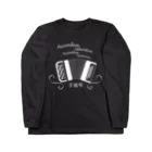 杜の魚の世界の言語でアコーディオン（白） Long Sleeve T-Shirt