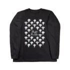 Arts&Crafts Muuの夜のきの子ずらり白 Long Sleeve T-Shirt