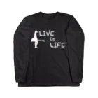 JADE ARTSのLIVE is LIFE ロングスリーブTシャツ