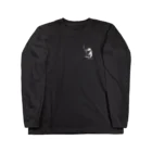 StarrySkyのいっぷくBLACKペンギン Long Sleeve T-Shirt