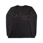 分子構造のアドレナリンの分子構造 ロングスリーブTシャツ