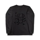 ねことうしのwavesのイエーイクワガタ Long Sleeve T-Shirt