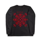 PygmyCat　suzuri店の猫召喚魔法陣（赤線） Long Sleeve T-Shirt