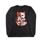 オリジナルデザインTシャツ　SMOKIN'のsmileCat ロングスリーブTシャツ