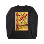 YS VINTAGE WORKSのフランス・ポー アールデコ　レトロ自転車 ロングスリーブTシャツ