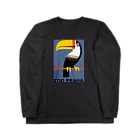 YS VINTAGE WORKSのチェコ　プラハ動物園　オニオオハシ Long Sleeve T-Shirt