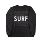 Number8（ナンバーエイト）の3SURFロゴホワイトデザイン Long Sleeve T-Shirt