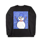 junsen　純仙　じゅんせんのJUNSEN（純仙）雪だるまを描いてみました Long Sleeve T-Shirt